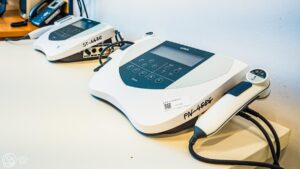 Sprzęt do laseroterapii.